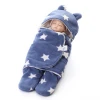 Newborn Swaddle Receiving Blanket Baby Blanket Infant Fleece Sleeping Wrap Bag Sleep Sack Warm for Girls Boys