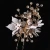Import Newest Handmade Wedding Bridal Hair Clips Pearl Crystal White Flower Hair Pins from China