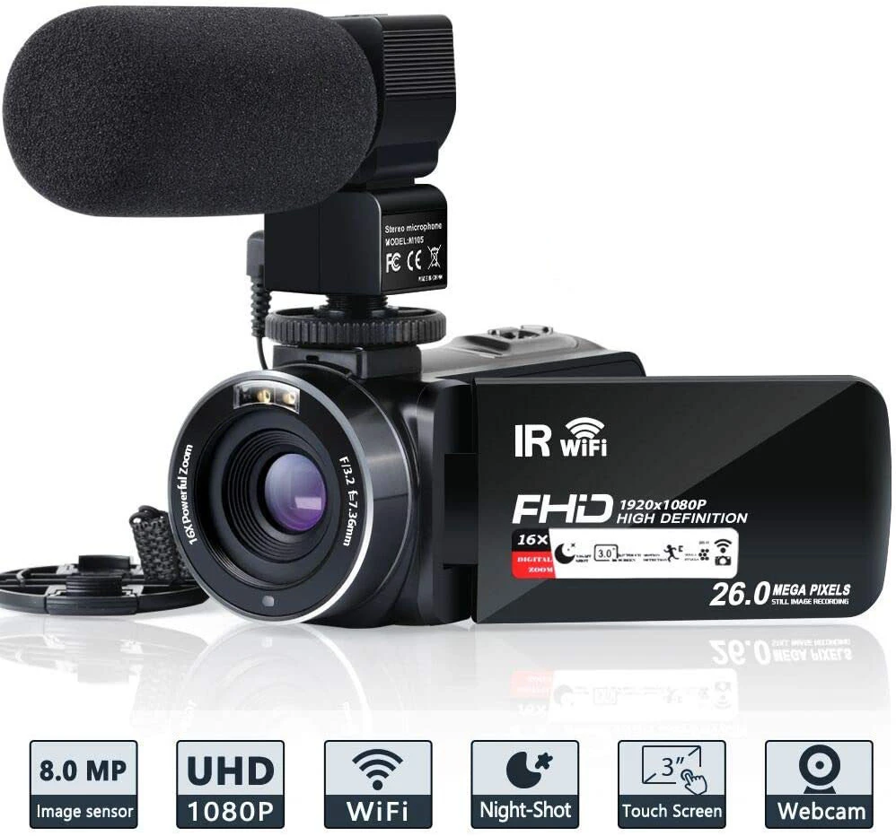night shooting hd video camera professional with WIFI function
