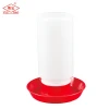 NO handle plastic poultry tower drinker with bottom pan/plate/trough for chicken