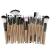 Import NO logo 26 color eyeshadow foundation blush brush set comfortable hair pink makeup brush from China