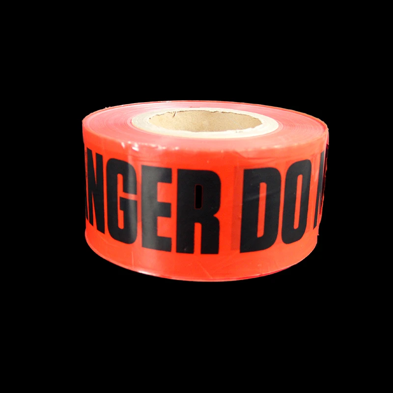 Non adhesive printed caution tapes safety warning tapes