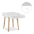 Import Nordic design modern bedroom furniture natural legs white nightstand,simple wood night stand for bed room cabinet from China