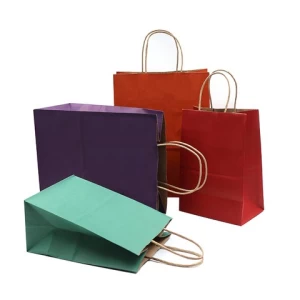 Normal size Biodegradable Tote eco paper bag Foldable smart Paper Shopping Bag