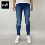 Nsr Nb80023 Manufacturer Bulk Wholesale Free Samples Dark Blue Baggy Cargo Denim Men Jeans