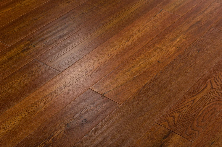 Oak Timber Floor Handscraped Surface Hardwood Engineered Timber Flooring