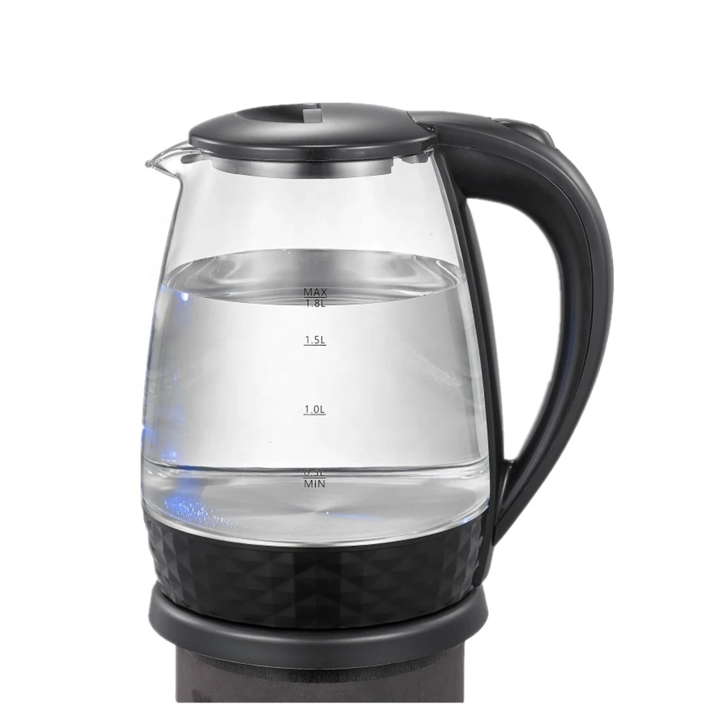 OEM Services Small Kitchen Appliances 1.8L 1500W Glass Electric Kettle Water Heater Tea Kettle