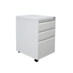 Office Equipment 3 Drawer Metal Mobile Pedestal