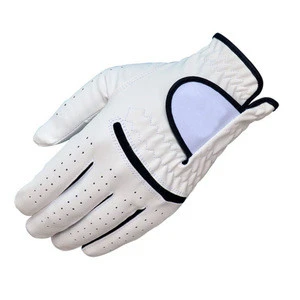 one pair Slip-resistant Breathable Wear-resistant Sunscreen Men Granules Super fiber Fabric Golf Gloves Sports