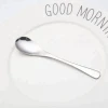 Online sales stainless steel mini coffee tea spoon and meat fruit fork set
