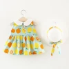 or30072a New style baby dress girls summer dresses with hat