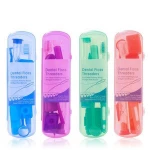Oral Care Travel Clean Kit Dental Orthodontic Kit with Orthodontic Toothbrush Interdental Brush Floss Thread Wax Mouth Mirror