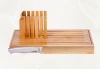 Organic natural bamboo bread cutting board or bread slicer