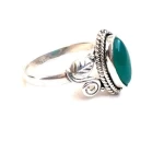 Original Green Onyx Sterling Silver Stone Ring Wholesale Supplier Silver Stone Ring