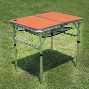 Outdoor  Folding Camping Table Portable Picnic Table Perfect Size For Travel BBQ 27.6&quot;x19.7&quot;x11.4&quot;/25.19&quot; Adjustable Heights