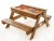 Import Outdoor Solid Wood Children Kids Sandpit Picnic table from China