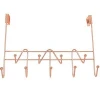 Over The Door Hooks Rack Organizer for Hanging Coats, Hats, Robes, Clothes or Towels - 9 Hooks