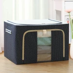 Oxford cloth storage box steel frame folding waterproof finishing box clothing quilt home baina boxs Z-002