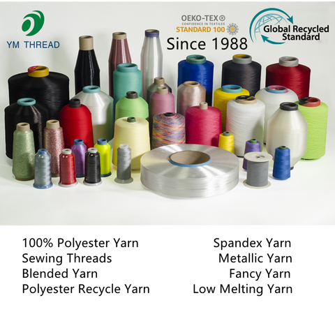 100 pct spun polyester yarn