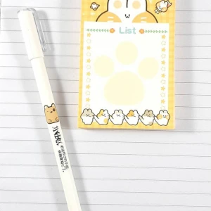 personalized cute paper sticky notes memo pad custom logo