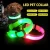 Import Pet Industries Metal Buckle Pet LED Dog Collar Available in 7 Colors &amp; 4 Sizes Safety Night Visible LED Pet Collar Adjust from China