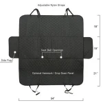 Pet Products 600D Oxford Fabric Pet Travel Hammock Dog Car Seat Cover with Side Flap and Waterproof