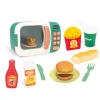 Plastic ABS microwave oven preschool simulated kitchen pretend play set toy for kids