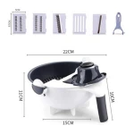 Plastic dish tub sink drain wash basin kitchen fruit vegetable washing drying storage basket with handle