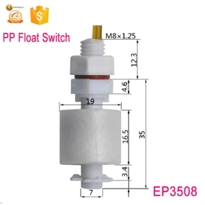 Plastic electronic water liquid level sensor M8*35mm EP3508