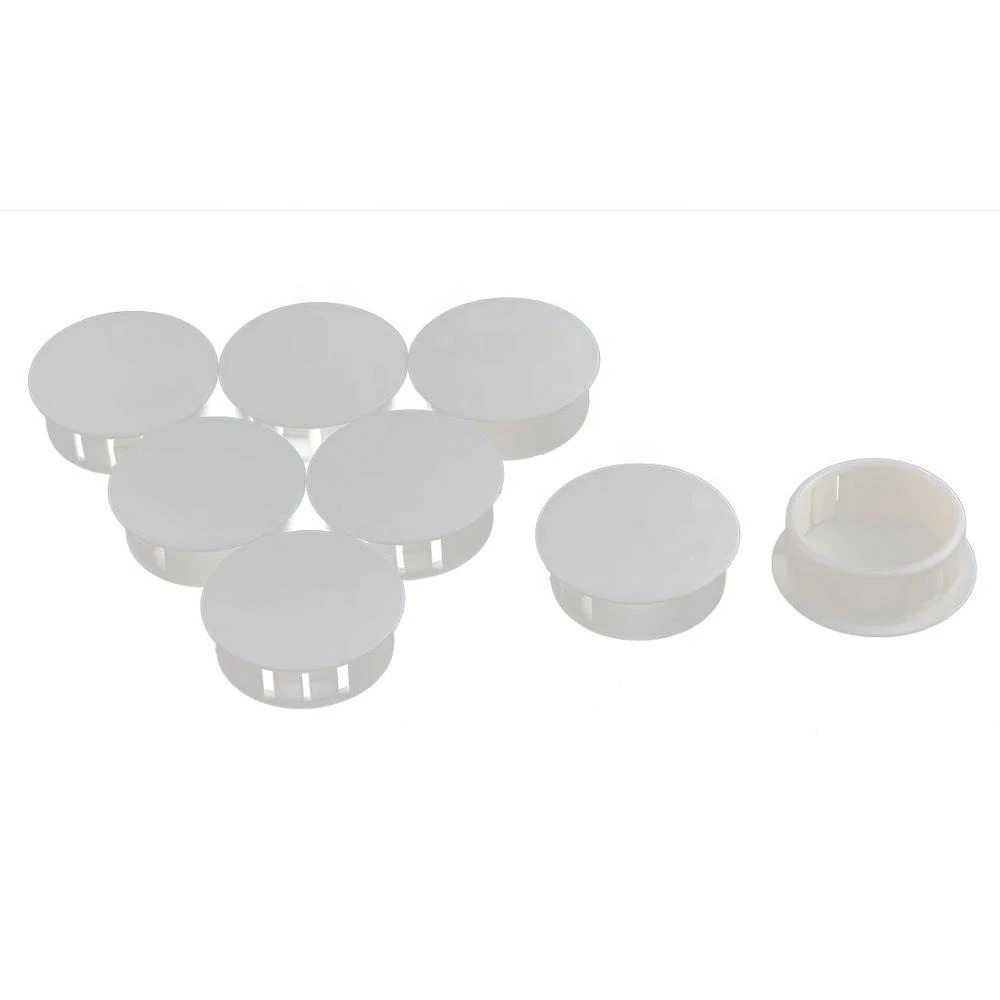 Plastic Round Snap in Type Locking Furniture Hole Plugs Button Protective Cover Cap Head