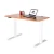 Import Popular Classic Office Furniture Black Modern Automatic Sit Stand Office Desk from China