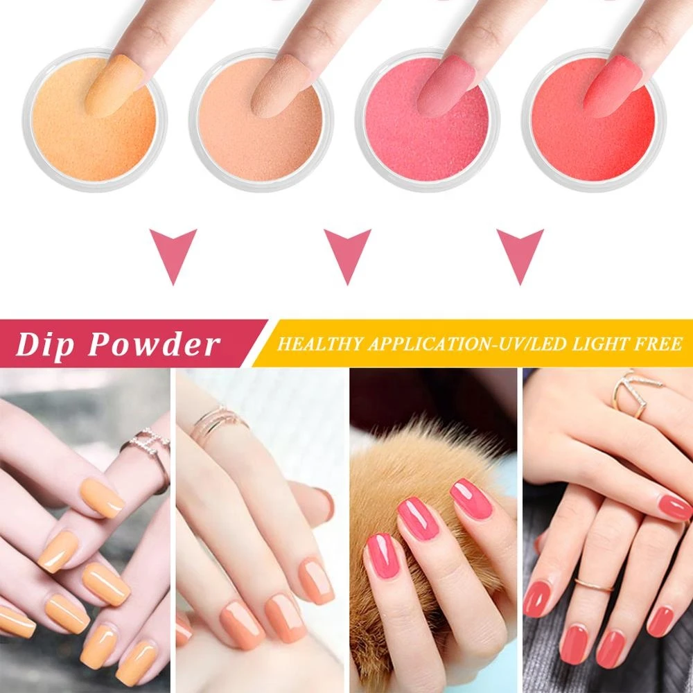 Popular nail salon dipping powder nail acrylic powder and liquid