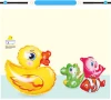 Popular water inflatable baby bath animal toy