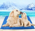 Portable & Washable Dogs Cats Self Cooling Ice Silk Breathable Crate Pad Pet Summer Cooling Blanket Mat