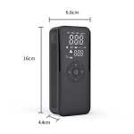 portable wireless air compressor power bank digital display tire inflator car air pump with led light handheld car pump