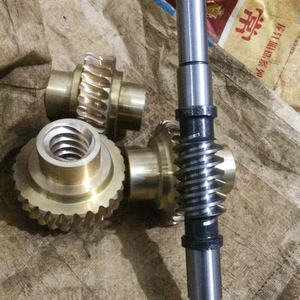 precision turning steel worm gear screw shaft