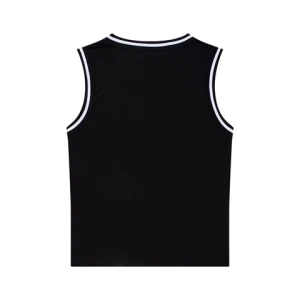 Printing Logo Black Mens Workout Tank Tops Sleeveless Basketball Polyester Fitness Tank Top