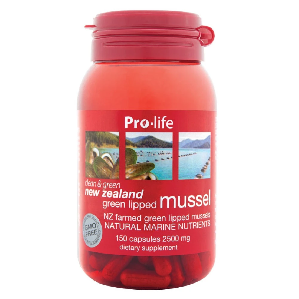 Pro-life Green Lipped Mussel | New Zealand Sourced, Joint Nutrition and Care
