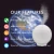 Import producer new design eco-friendly office 100ml white ceramic shell+ABS earth shape 7colors LED night light electric humidifier from China
