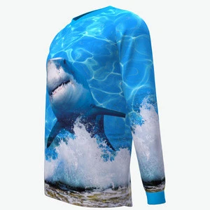 professional manufacture 100% polyester sublimation outdoor sportswear fishing wear