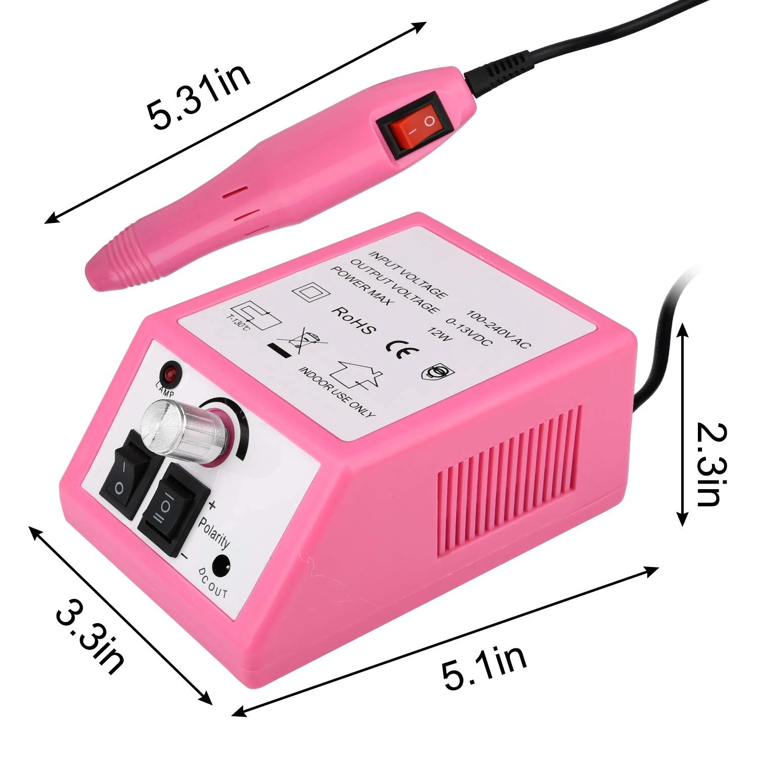 Professional Portable Nail Drill Electric Nail Drill Machine Manicure 20000 rpm with Bits Set Nail Drill