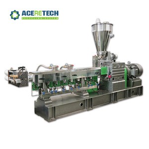 Professional twin screw extruder PET regrinds recycling and re-pelletizing machine