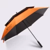 Promotional strong UV proof windproof double layer vent golf umbrella