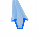 PVC 1M 6-12mm U Shape Glass Door Sealing Strips Silicone Rubber Window Glass Rubber Strip Seals