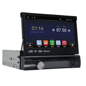Quad core 2+32g Android 10 single 1 din 7 inch car dvd player with gps navigation system