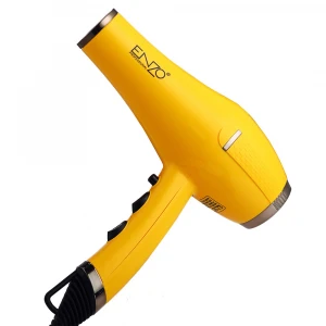 quality strong wind two concentrator 2 Speed 2000w Enzo Hair Dryer AC Motor Professional yellow hair dryer