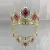 Import Queen Bridal Headdress Crown AB Color Crystal Rhinestone Large Beauty Golden Crown for Pageant from China