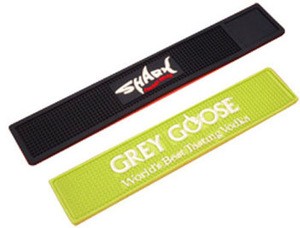 REACH-Compliant Rubber Bar Mat with custom logo and famous logo