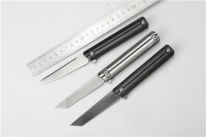 ready to ship 9Cr18Mov stainless steel folding pocket utility knife for outdoor camping survival