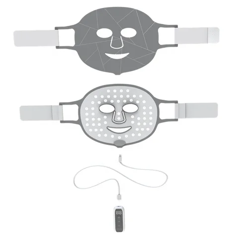 Buy Rechargeable Red Light Therapy Mask 3 In 1 Facial Skincare Tool For ...